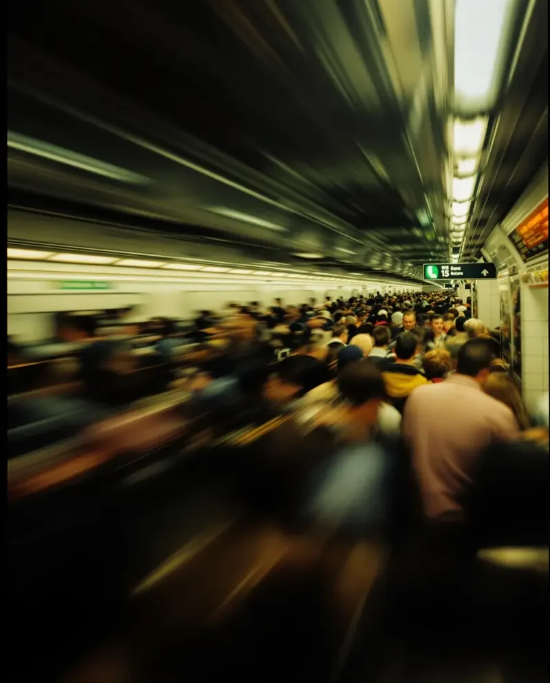 地铁站的相遇 - 都市风格写真